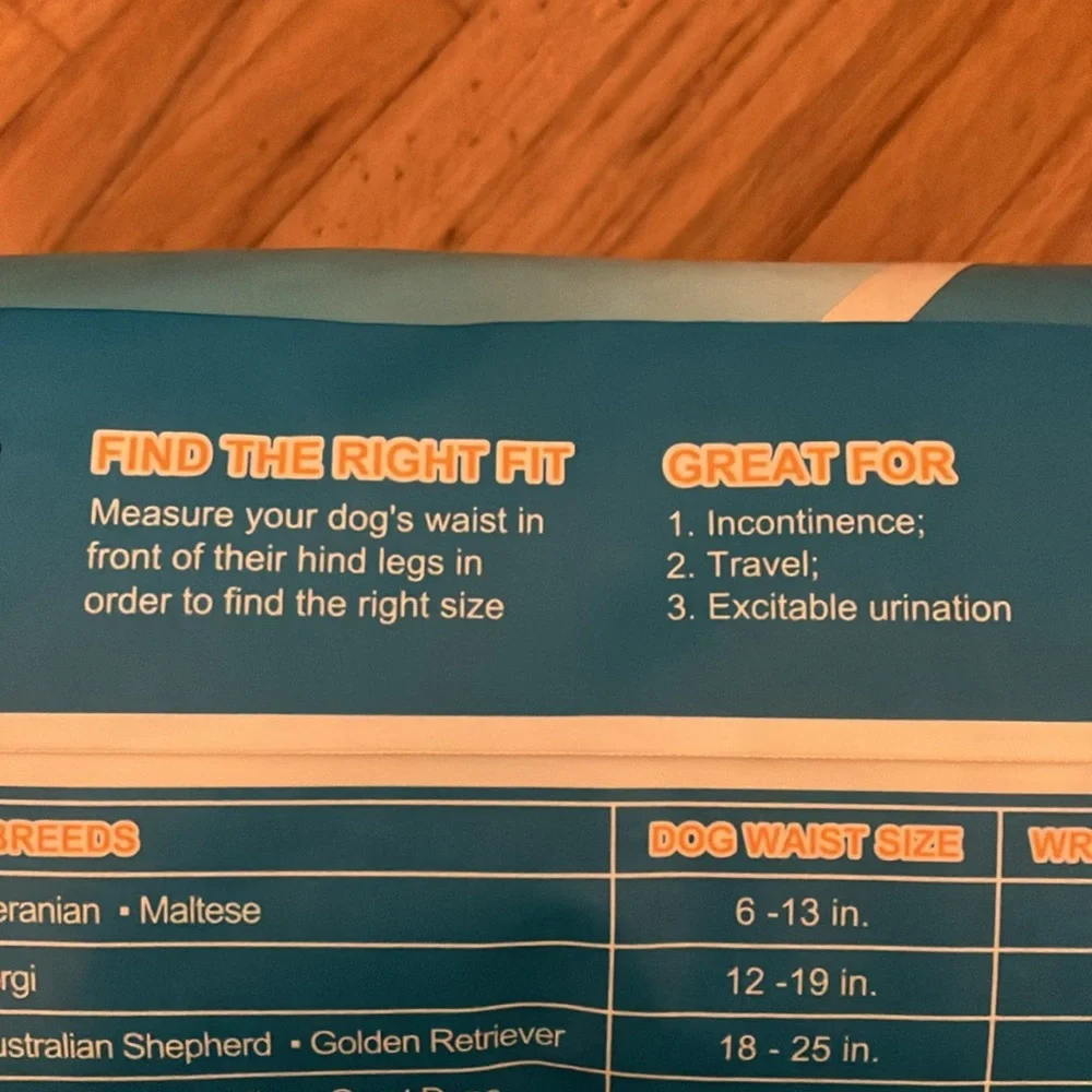 Disposable Male Absorbent Wraps